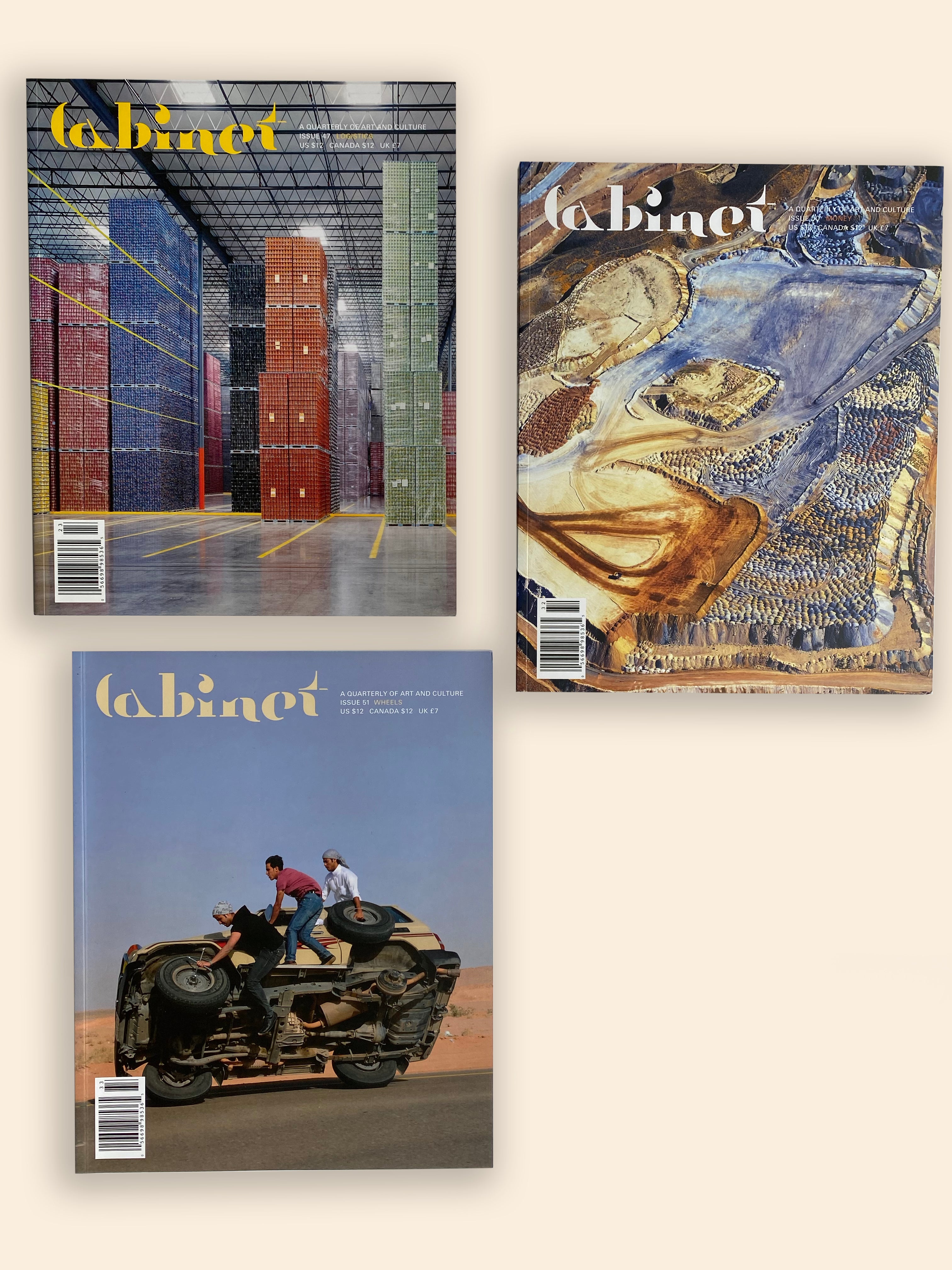 Cabinet Magazine | Quarterly of Art & Culture | Bundle of 3